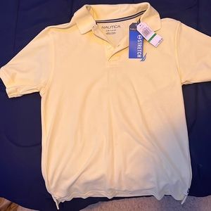 Nautica Yellow Stretch-Fit Polo (Size: Kid’s L)